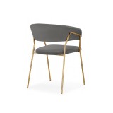 Kamelia 1 dark gray / gold Стул на металлокаркасе от производителя