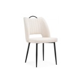 Barton beige / black Стул на металлокаркасе недорого