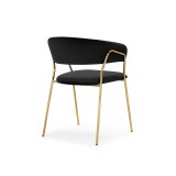 Kamelia 1 black / gold Стул на металлокаркасе распродажа