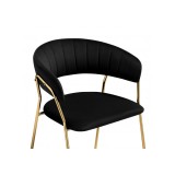 Kamelia 1 black / gold Стул на металлокаркасе недорого