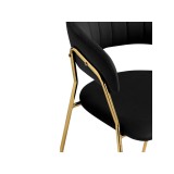 Kamelia 1 black / gold Стул на металлокаркасе распродажа