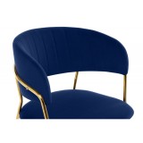 Kamelia 1 dark blue / gold Стул на металлокаркасе от производителя