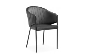 Стул Kortni dark grey / black на металлокаркасе
