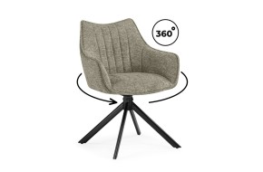 Кресло Denever beige / black Стул на металлокаркасе