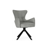 Atlanta gray / black крутящийся Стул на металлокаркасе распродажа