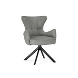 Atlanta gray / black крутящийся Стул на металлокаркасе от производителя