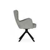 Atlanta gray / black крутящийся Стул на металлокаркасе недорого