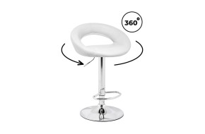 Стул Oazis white / chrome Барный