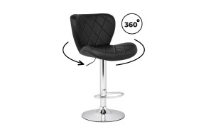Стул Porch black / chrome Барный