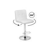 Paskal white / chrome Барный стул недорого