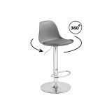 Soft gray / chrome Барный стул недорого