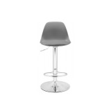 Soft gray / chrome Барный стул недорого