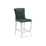 Joan dark grey / steel Барный стул недорого