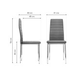 DC2-001 black / white Стул на металлокаркасе от производителя