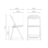 Fold 1 складной beige / chrome Стул на металлокаркасе от производителя