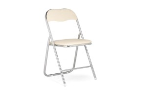 Стул Fold 1 складной beige / chrome на металлокаркасе