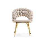Ball beige / gold Стул на металлокаркасе фото