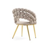 Ball beige / gold Стул на металлокаркасе недорого