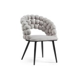 Ball gray / black Стул на металлокаркасе недорого