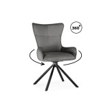 Chicago light gray / black Стул на металлокаркасе недорого