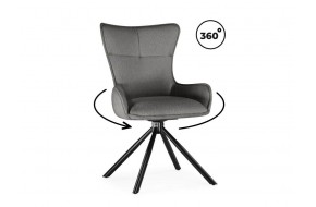 Стул Chicago light gray / black на металлокаркасе