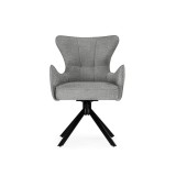 Atlanta gray / black крутящийся Стул на металлокаркасе купить
