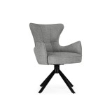 Atlanta gray / black крутящийся Стул на металлокаркасе распродажа