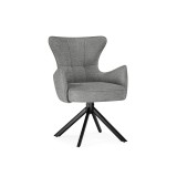 Atlanta gray / black крутящийся Стул на металлокаркасе от производителя