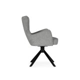 Atlanta gray / black крутящийся Стул на металлокаркасе недорого