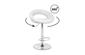 Стул Oazis white / chrome Барный