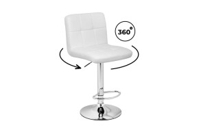 Стул Paskal white / chrome Барный