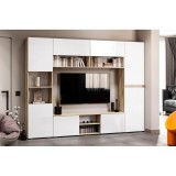 Алетра П-500 дуб крафт серый / глянец белый Шкаф распродажа