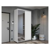 Шкаф-купе ПРАЙМ, 140х45х230 Белый с зеркалом купить