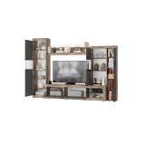 Стенка в гостиную Тесла ГС-01, дуб каньон/графит от производителя