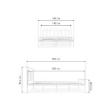 Рейк 140х200 белая Кровать купить