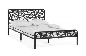 Кровать с матраом Кубо 120х200 черный