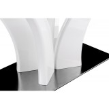 Horns 120 super white Стол стеклянный недорого