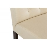 Menson dark walnut  / fabric cream Стул деревянный распродажа