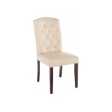 Menson dark walnut  / fabric cream Стул деревянный недорого