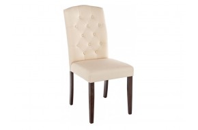 Стул Menson dark walnut / fabric cream деревянный