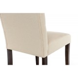 Menson dark walnut  / fabric cream Стул деревянный от производителя