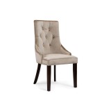 Elegance dark walnut / fabric beige Стул деревянный недорого