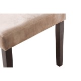 Elegance dark walnut / fabric beige Стул деревянный недорого