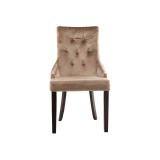 Elegance dark walnut / fabric beige Стул деревянный купить