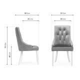 Elegance dark walnut / fabric beige Стул деревянный распродажа