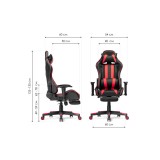 Corvet black / red Офисное кресло недорого