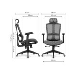 Lanus gray / black Компьютерное кресло купить