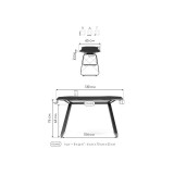 Koni black / red Стол распродажа
