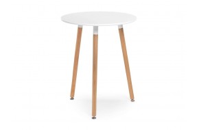 Стол Lorini 60 white / wood деревянный