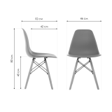 Eames PC-015 brown Стул деревянный фото